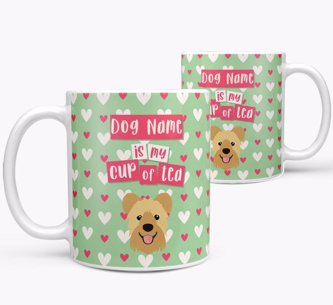 Personalised {breedFullName} '{dogsName} is my Cup of Tea' Mug